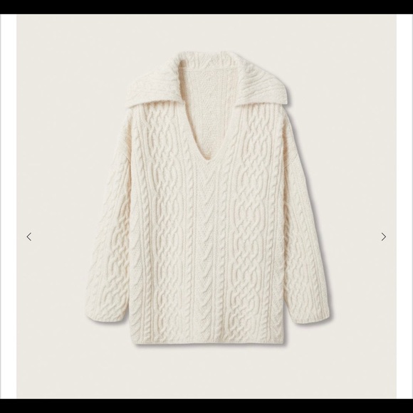 Mango Cable Knit Sweater Size Small - Picture 3 of 4
